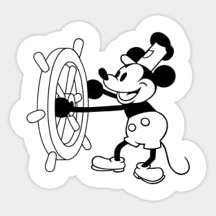 Steamboat Willie Sticker